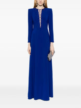 crystal-trim keyhole gown – Zikiya