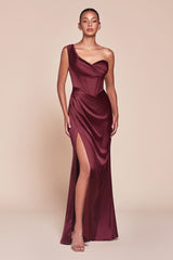 LaDivine 7448 Long Fitted Corset Formal Prom Dress