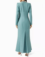 crystal-embellished high-neck gown – Logen-1