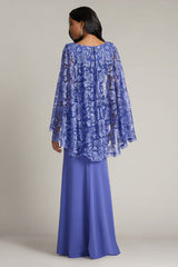 Long Sleeve Formal Floral Lace Mother of the Bride Dress Tadashi Shoji CJH26123L