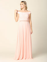 Long Off Shoulder Mother of the Bride Lace Dress