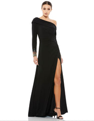 Long Formal Fitted Evening Dress Fitted Silhouette Mac Duggal 12231