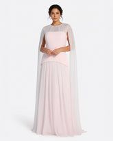 Long Sleeve Multi-Layer Dress - BLUSH-1