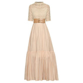 Ruffled skirt dress long and flow - Bisa