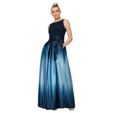 SL Fashions 119435M Long Formal Ombre Evening Dress