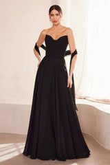 Amoris T703 Long A Line Formal Dress