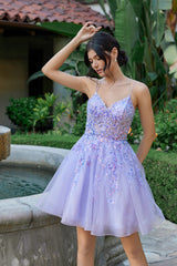 Juliet JT988N Mini Homecoming Lace Floral Sequin Cocktail Dress