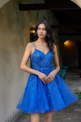 Juliet JT988N Mini Homecoming Lace Floral Sequin Cocktail Dress
