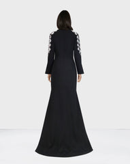 Sequined shoulder dress with long sleeves - Sukhjot