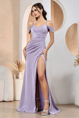 Adora 3196 Long Fitted Slit Formal Prom Dress