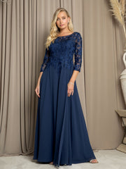 Eva Fashion 5258 Long A Line Mother of the Bride Formal Dress