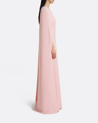 cape-sleeve A-line gown – LYCHEE-1