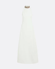 halter A-line gown with embellished high neckline – CELESTE-1
