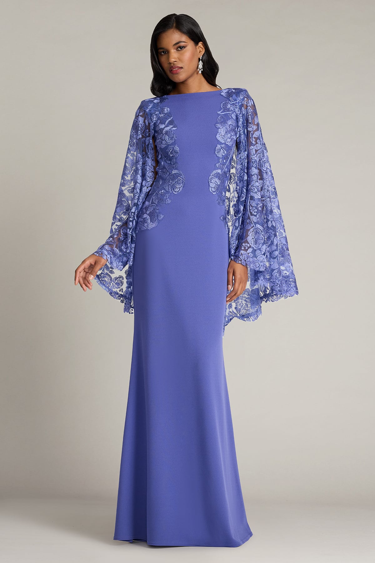 Long Sleeve Formal Floral Lace Mother of the Bride Dress Tadashi Shoji CJH26123L