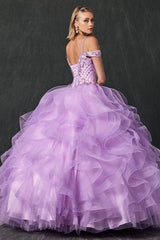 Long Ball Gown Off Shoulder Quinceanera Dress