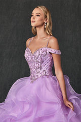 Long Ball Gown Off Shoulder Quinceanera Dress