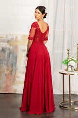 Long Sleeve Mother of the Bride Formal Dress