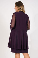 R&M Richards 8442W Plus Size Short  Mother of the Bride Dress