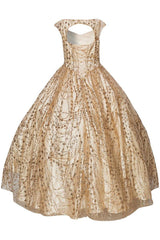 Sweetheart Bodice Long Flower Girl Dress