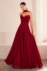 Amoris T703 Long A Line Formal Dress
